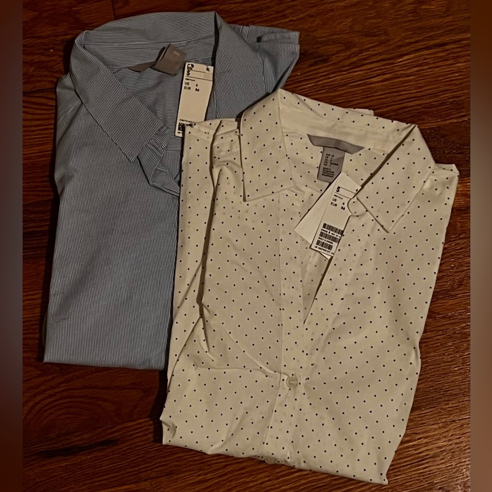 H&M Fitted long sleeve button down shirt